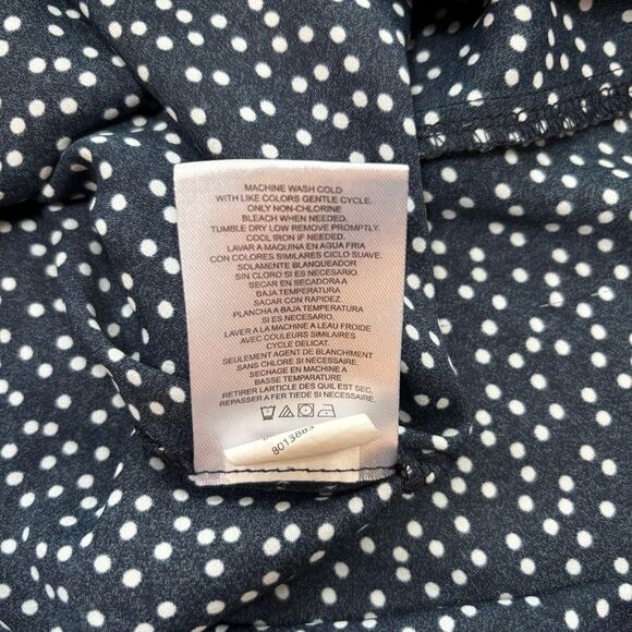 Navy and White Polka Dot Women's Top - Picture 5 of 6